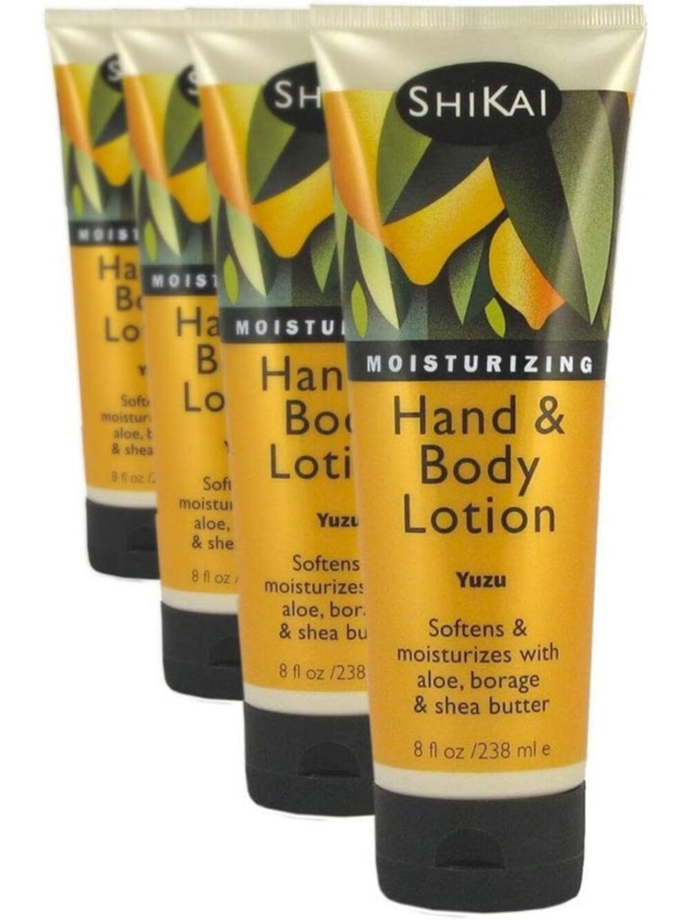 Moisturizing Yuzu Hand & Body Lotion Set | 8oz Pack of 4 | Aloe Vera & Vitamin E